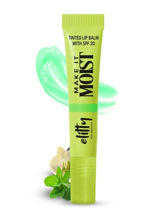 Elitty Crave (Mint Vanilla) Lip Balm | Dermatologically Tested | Infused with Peptides, Witch Hazel & Vitamin E | Gentle & Safe for Everyday Use (6 GM) - Image 1